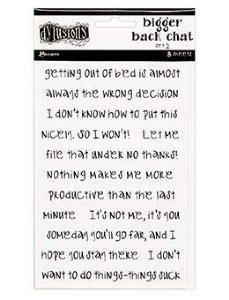 Dylusions - Bigger Back Chat Stickers - White Set 2