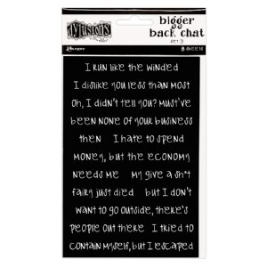 Ranger Ink - Dylusions - Bigger Back Chat Stickers - Black Set 