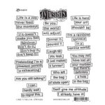 Dylusions - Cling Stamp -  Laugh 'Til You Leak
