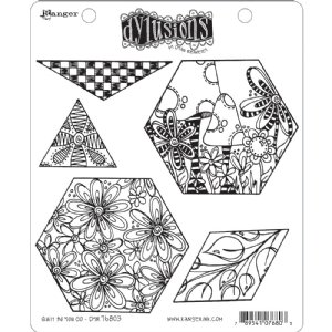 Dylusions - Cling Stamp - Quilt As You Go