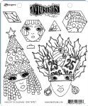 Dylusions - Cling Stamp - Hats Off To Christmas