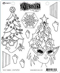 Dylusions - Cling Stamp - Tree Topper