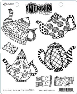 Dylusions - Cling Stamp - Everything Stops for Tea