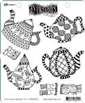 Dylusions - Cling Stamp - Everything Stops for Tea