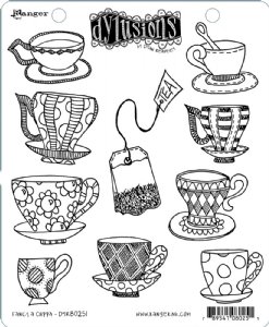 Dylusions - Cling Stamp - Fancy a Cuppa