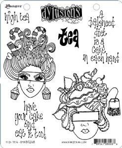 Dylusions - Cling Stamp - High Tea