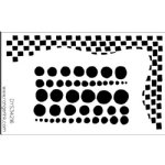 Dylusions - Stencil -  9X12" Chequered Dots Lg