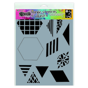 Dylusions - Stencil - 2 Inch Quilt (large)