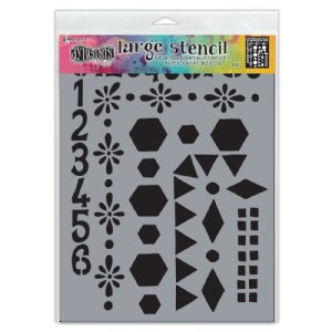 Dylusions - Stencil - Large - Number Frame