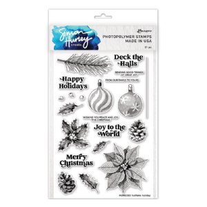 Simon Hurley - Clear Stamps - Halftone Holiday