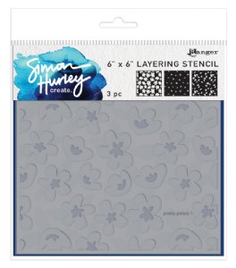 Simon Hurley - Layering Stencils - Pretty Petals