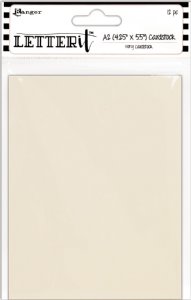 Letter It  - Cardstock Panels - Ivory (4.25" x 5.5")