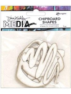 Dina Wakley Media - Chipboard Shapes - Basics