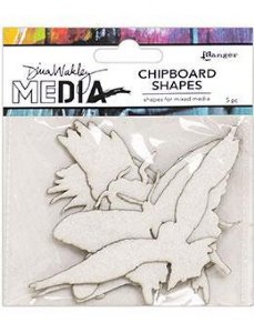 Dina Wakley - Chipboard Shapes - Flying