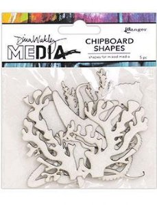 Dina Wakley - Chipboard Shapes - Ocean