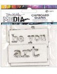 Dina Wakley - Chipboard Shapes - Words