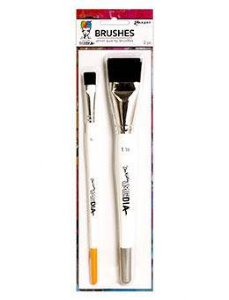 Dina Wakley - Brushes - Synthetic Bristle (1 1/2" - 1/2")