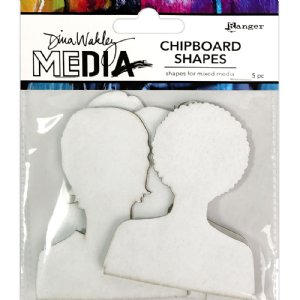 Dina Wakley Media - Chipboard Shapes - Passport Photos