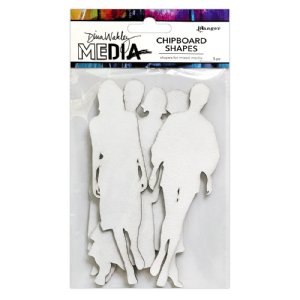 Dina Wakley MEdia - Chipboard Shapes - The Women