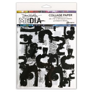 Dina Wakley MEdia - Collage Paper - Painted Marks (20pc)