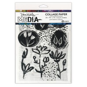 Dina Wakley MEdia - Collage Paper - Things That Grow