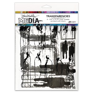 Ranger Ink - Dina Wakley Media Transparencies - Frames & Figures Set 2