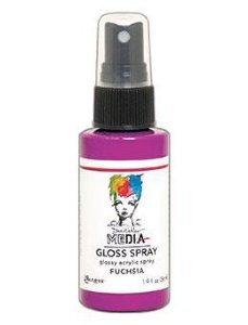 Dina Wakley - Gloss Spray - Fuchsia