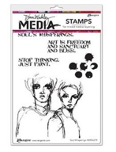 Dina Wakley Media - Cling Stamp -Soul Whisperings