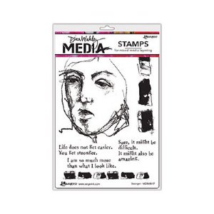 Dina Wakley Media - Cling Stamp - Stronger