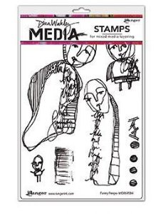 Dina Wakley Media - Cling Stamp - Funny Peeps