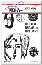 Dina Wakley MEdia - Cling Stamp - Be Bold