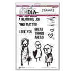 Dina Wakley MEdia - Cling Stamp - Great Things Ahead