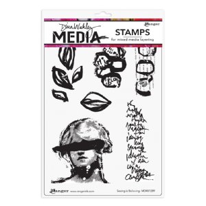 Ranger - Dina Wakley MEdia Cling Stamp - Seeing is Believing