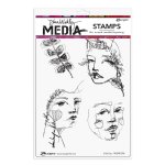 Dina Wakley MEdia - Cling Stamp - Side Eye