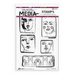 Dina Wakley MEdia - Cling Stamp - Squared