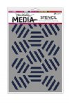 Dina Wakley Media - Stencils - Fractured Hexagons