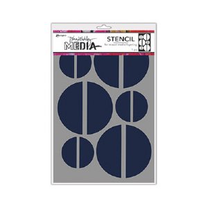 Dina Wakley Media - Stencils - Large Halves