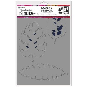 Dina Wakley MEdia - Stencil - Tropical Masks