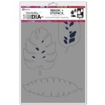 Dina Wakley MEdia - Stencil - Tropical Masks