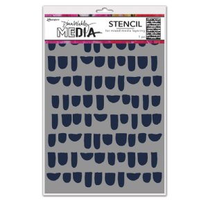 Dina Wakley MEdia - Stencil - Bumps