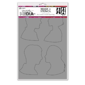 Dina Wakley MEdia - Stencil - Profiles