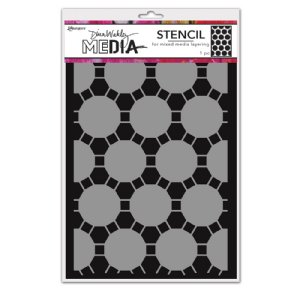 Dina Wakley MEdia - Stencil - Connected Dots