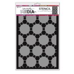 Dina Wakley MEdia - Stencil - Connected Dots
