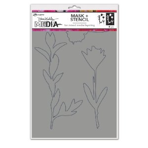 Dina Wakley MEdia - Stencils/Mask - Growing Mask