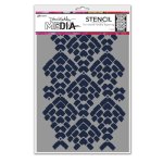 Dina Wakley MEdia - Stencil - Mosaic Cobblestone