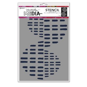 Dina Wakley MEdia - Stencil - Pieces