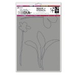 Dina Wakley MEdia - Stencil/Mask - Sprouts