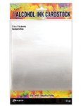 Tim Holtz - Alcohol Ink Surfaces - Cardstock Brushed Silver (5x7)
