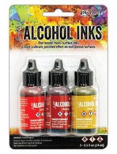 Alcohol Ink Kit - Orange/Yellow Spectrum