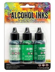 Alcohol Ink Kit - Mint/Green Spectrum